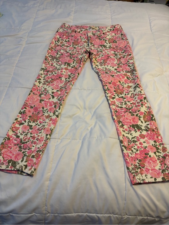 The Territory Ahead Denim - Territory Ahead Pink Floral Jeans of 98% cotton and 2% Elastane Size 8 waist 33